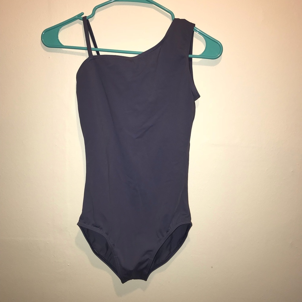 Balera grey tank/cami leotard with strappy back